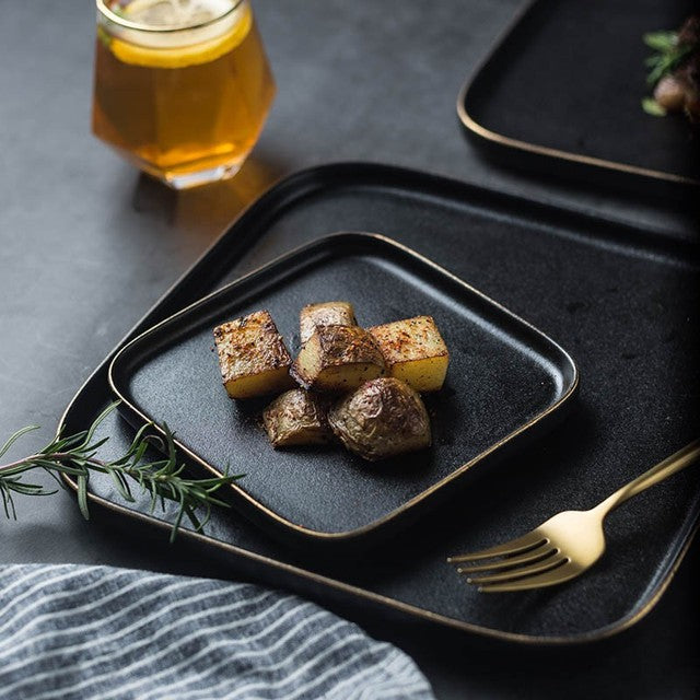 Au Noir Ceramic Plate