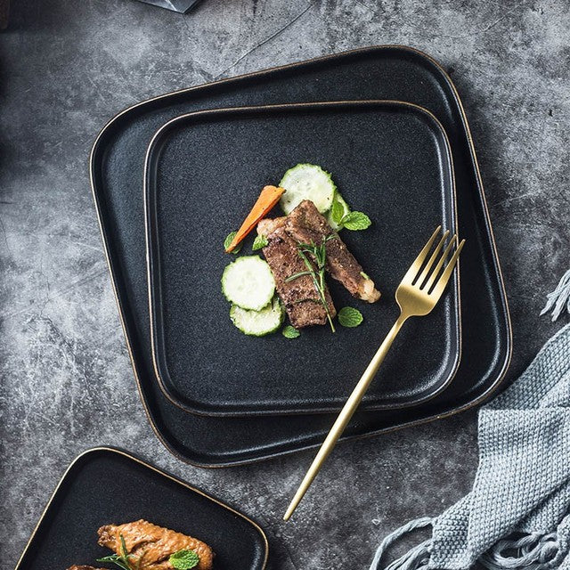 Au Noir Ceramic Plate