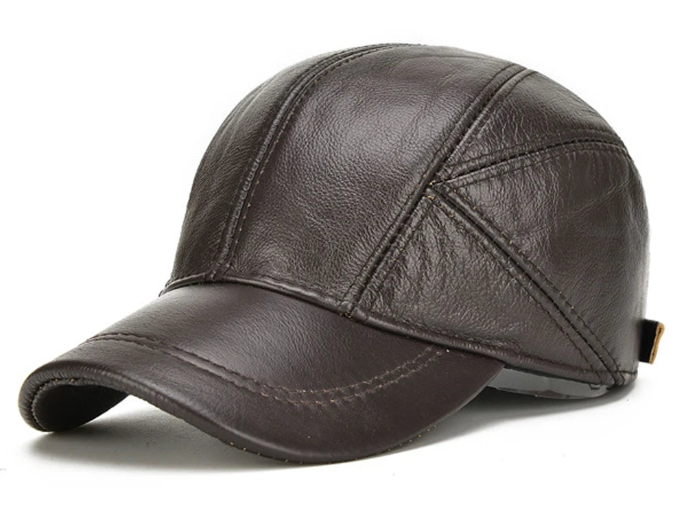 Oxford Leather Cap