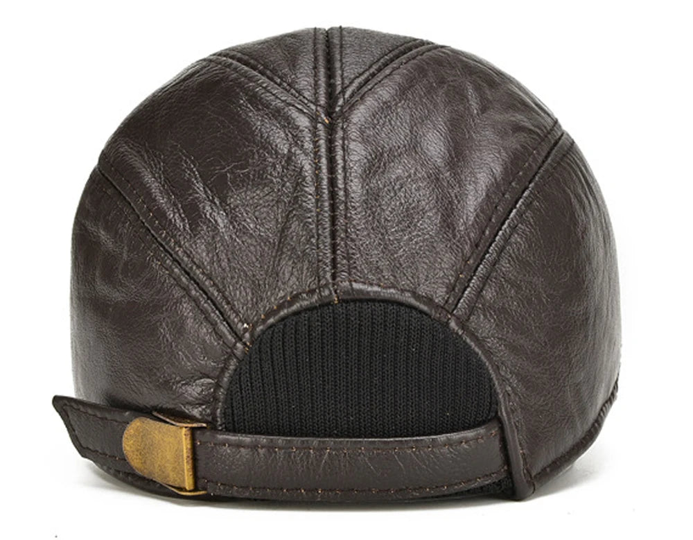 Oxford Leather Cap