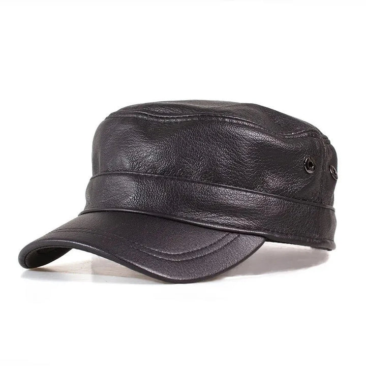 Oxford Military Leather Cap