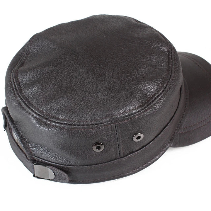 Oxford Military Leather Cap