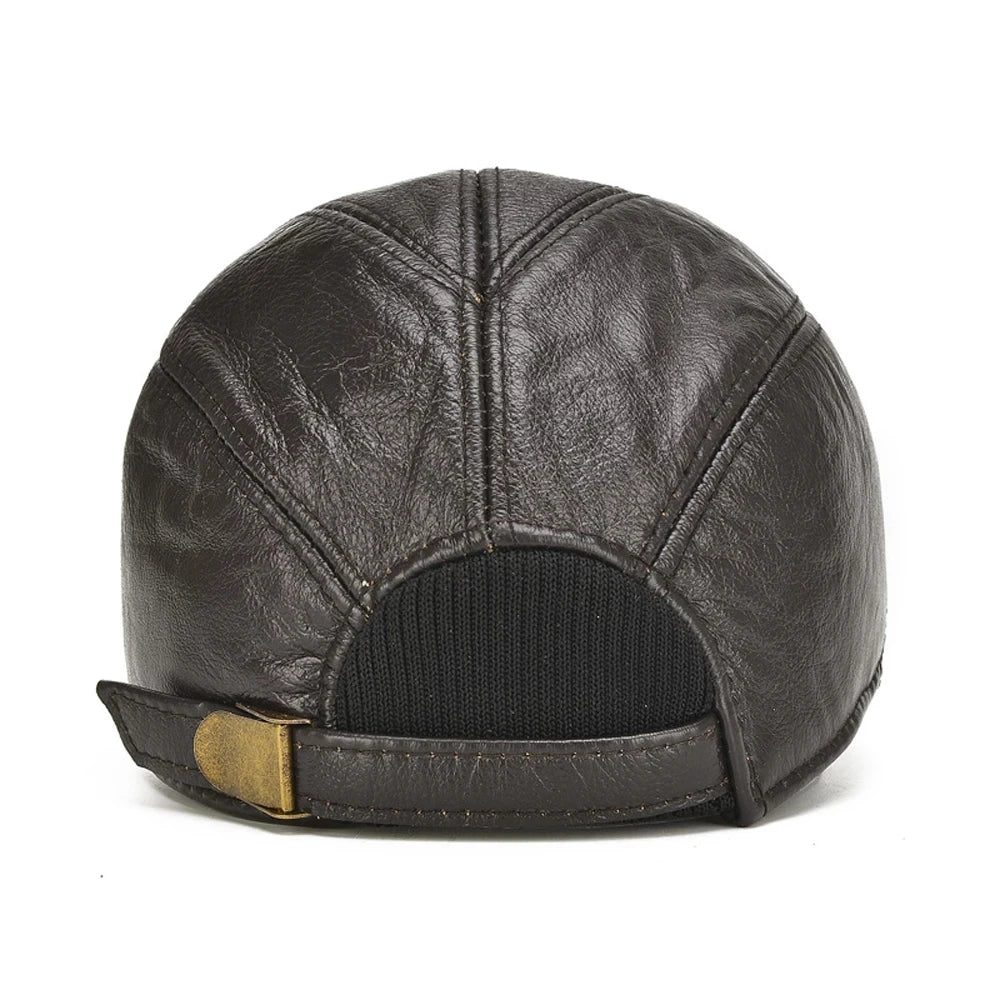 Oxford Leather Cap