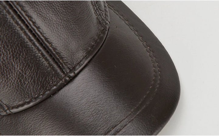 Oxford Leather Cap