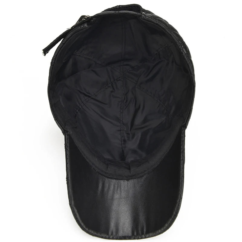 Oxford Quilted Leather Cap