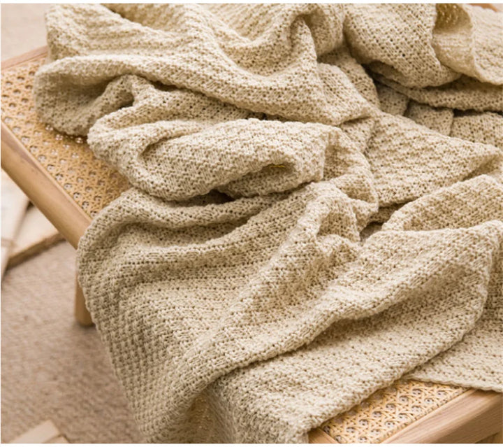 Tranquil Haven Knitted Throw Blanket