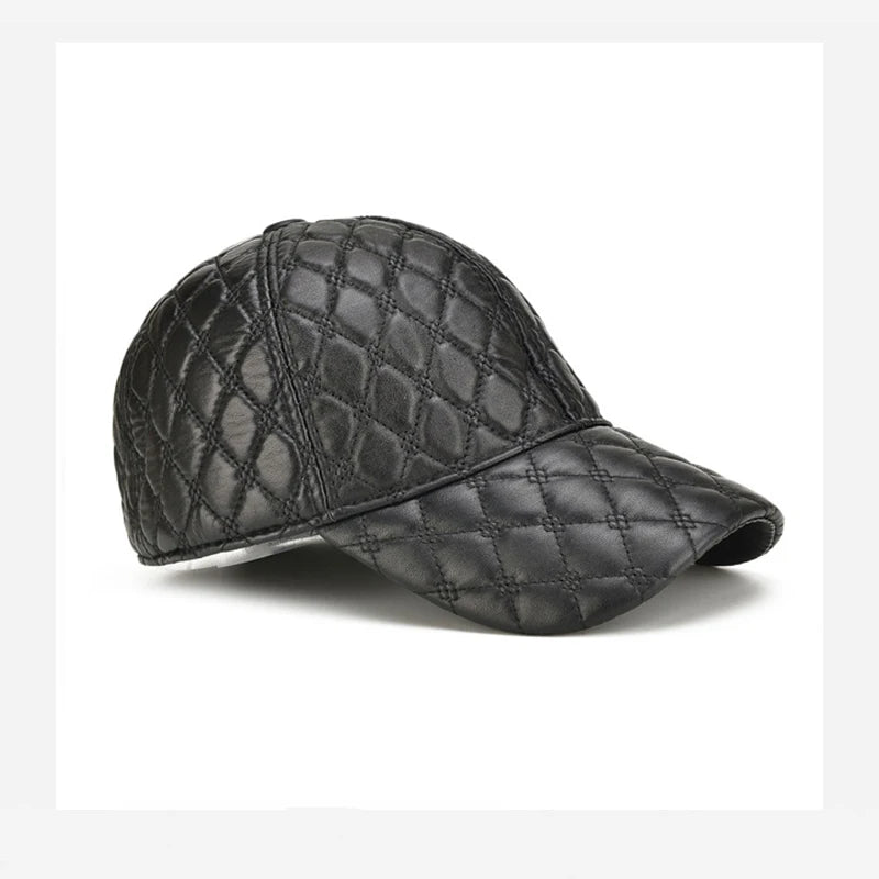 Oxford Quilted Leather Cap