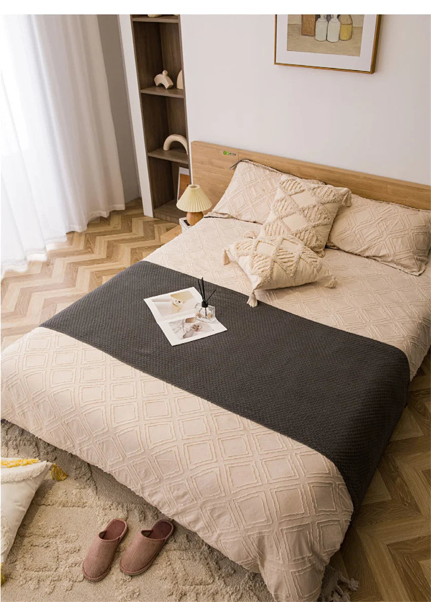 Tranquil Haven Knitted Throw Blanket