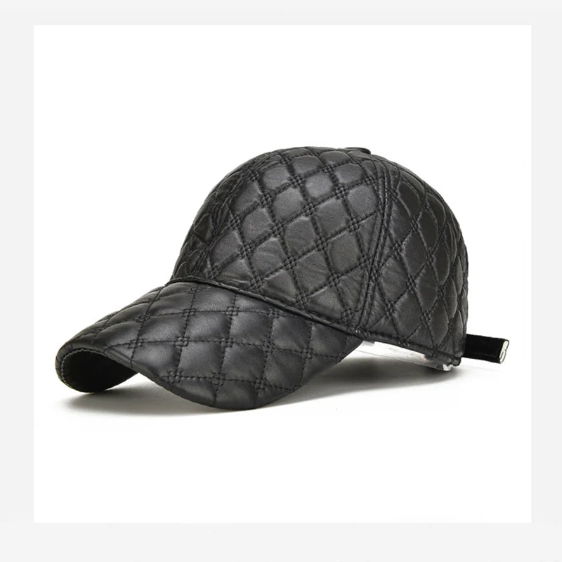 Oxford Quilted Leather Cap