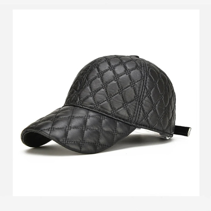 Oxford Quilted Leather Cap