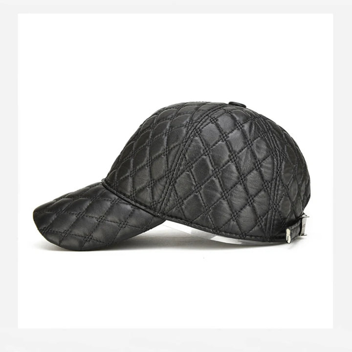 Oxford Quilted Leather Cap