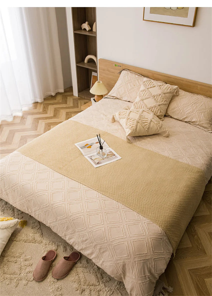 Tranquil Haven Knitted Throw Blanket