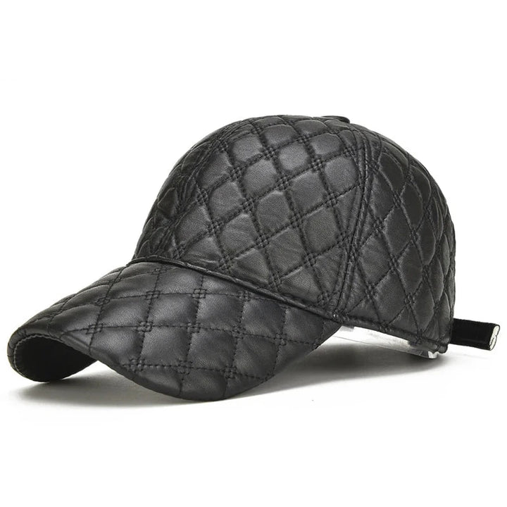 Oxford Quilted Leather Cap